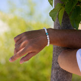 Bracelet homme - Magnésite - Argent - NEPTUNE