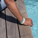 Bracelet homme - Magnésite - Argent - NEPTUNE
