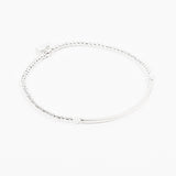 Bracelet - Perle - Cristaux - Blanc - Argent -  SUBTIL