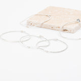 Bracelet - Perle - Cristaux - Blanc - Argent -  SUBTIL