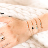 Bracelet - Demi jonc - Quartz Fumé - Argent - NINA
