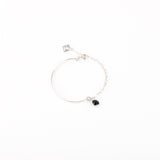 Bracelet - Demi jonc - Onyx - Argent - NINA