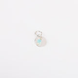 Charm - Disque et pierre - Argent - INTERCHANGEABLE