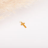 Charm - Croix - Plaqué Or - INTERCHANGEABLE