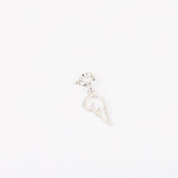 Charm - Mousqueton - Pampille - Plaqué argent - INTERCHANGEABLE