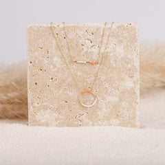 Collier - Chaine fine - Pendentif - Acier inoxydable - GIULIA