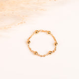 Bague - Chaîne - Plaqué or - LÉA