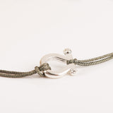 Bracelet homme - Cordon - Plaqué Argent - OMEGA