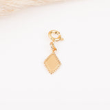 Charm - Mousqueton - Pampille - Plaqué or - INTERCHANGEABLE