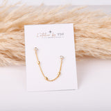 Boucle d'oreille - Solo - Zirconium - Plaqué or - JUNE