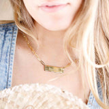 Collier Chaine Trombone - Plaque Recto Verso - QUI-SUIS-JE