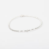 Bracelet - Perle - Cristaux - Blanc - Argent -  SUBTIL