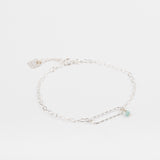 Bracelet - Maillon diamanté - Amazonite - Argent - LILY