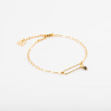 Bracelet - Maillon diamanté - Pyrite - Plaqué or - LILY