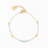 Bracelet - Palet - Amazonite - Acier inoxydable - LOUNA