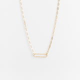 Collier - Chaîne maille - Maillon - Plaqué or - LILY