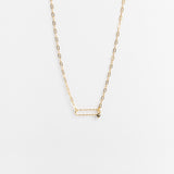 Collier - Maillon - Pyrite - Plaqué or - LILY