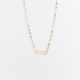 Collier - Maillon - Amazonite - Plaqué or - LILY