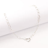 Collier - Chaîne - Coeur - Argent - AMOUR