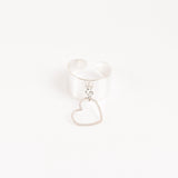 Bague - Breloque - Plaqué argent - AMOUR