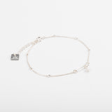 Bracelet - Épingle - Agate blanche - Argent - VALENTINE