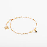 Bracelet - Épingle - Pyrite - Plaqué or - VALENTINE