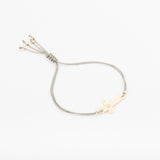 Bracelet - Cordon kaki - Argent - OSMOSE