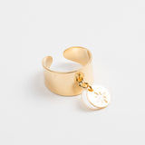 Bague - Nacre - Breloque -Moyenne - Plaqué or - CHLOÉ