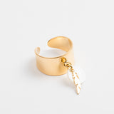 Bague - Nacre - Breloque -Moyenne - Plaqué or - CHLOÉ