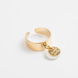 Bague - Nacre - Breloque - Petite - Plaqué or - CHLOÉ