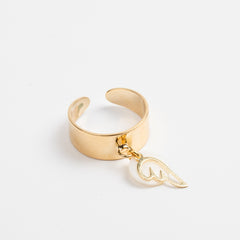 Bague - Nacre - Breloque - Petite - Plaqué or - CHLOÉ