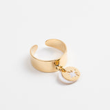 Bague - Nacre - Breloque - Petite - Plaqué or - CHLOÉ