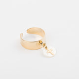 Bague - Nacre - Breloque - Petite - Plaqué or - CHLOÉ