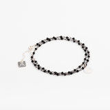 Bracelet - Double rang - César - Onyx - Argent - ESSENTIELS