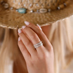 bague en argent 925 réglable pour femme 