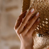 Bague - Chaîne - Plaqué or - LÉA