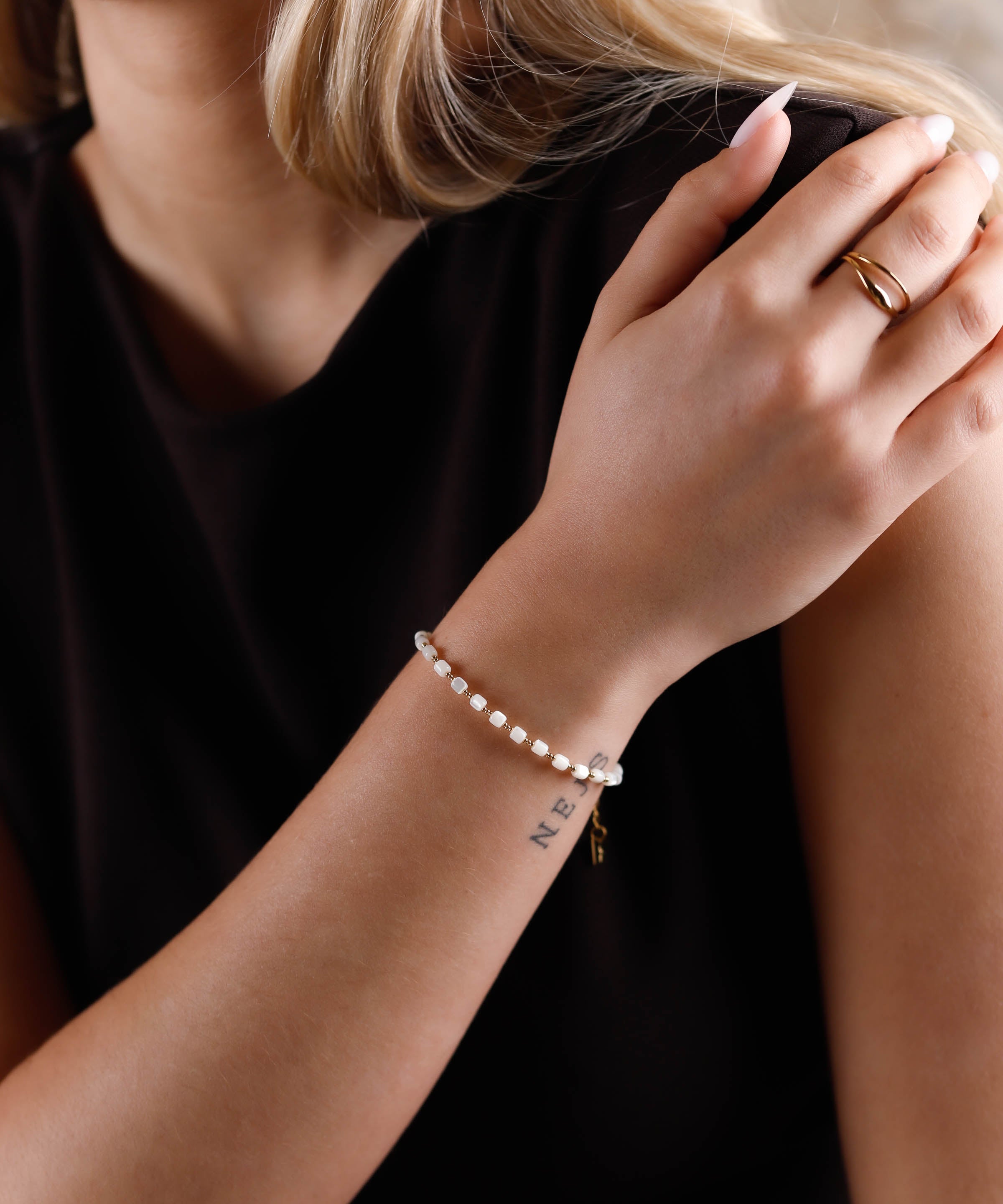 bague en acier inoxydable réglable pour femme 