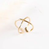Bague - Acier inoxydable - Iris