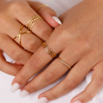 bague en plaqué or pour femme 