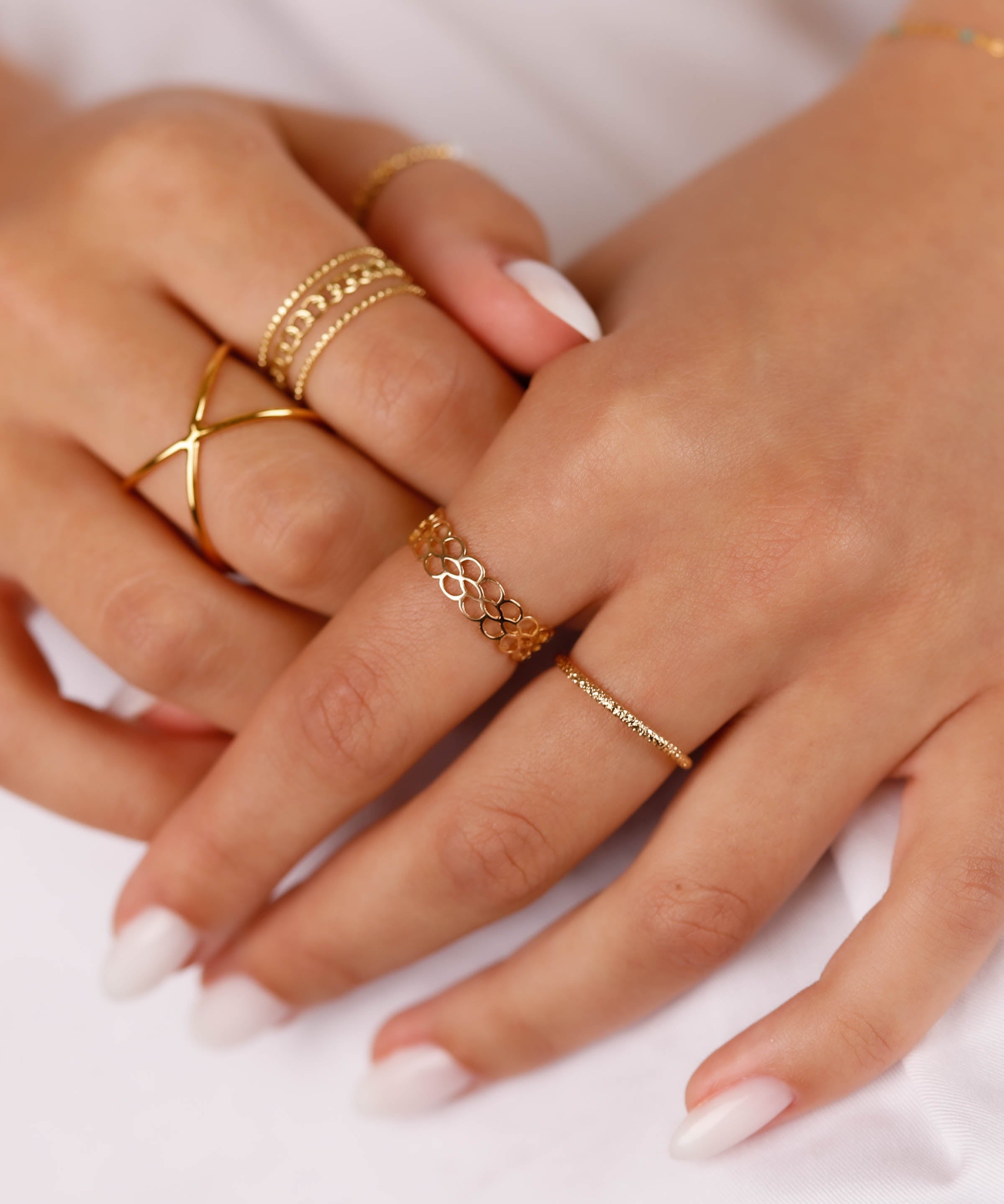 bague en plaqué or pour femme 