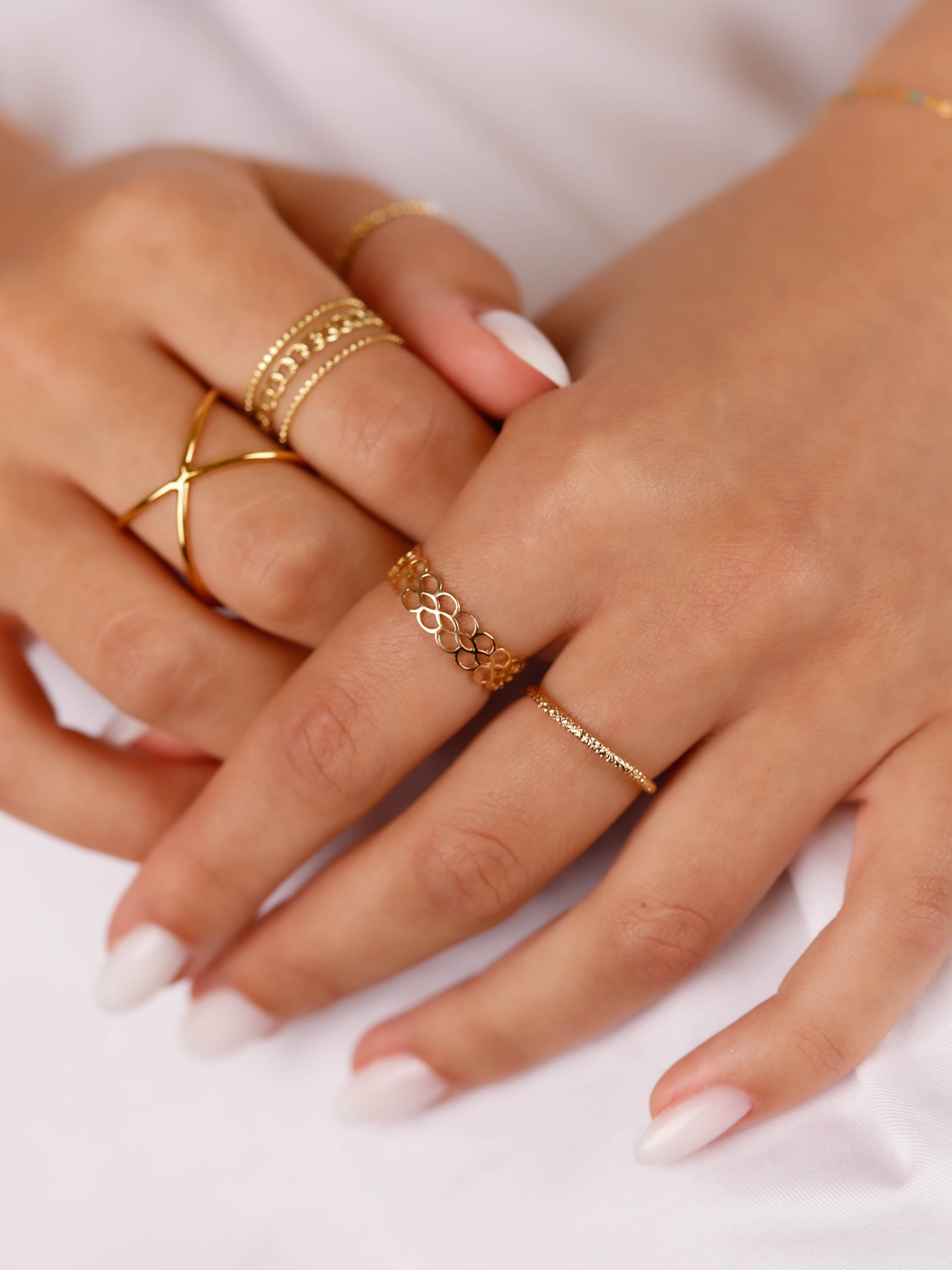 bague en plaqué or pour femme 