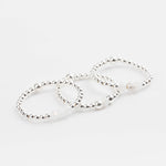 bague perle en argent 925 et cristaux pour femme 