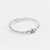 bague perle en argent 925 et cristaux pour femme 