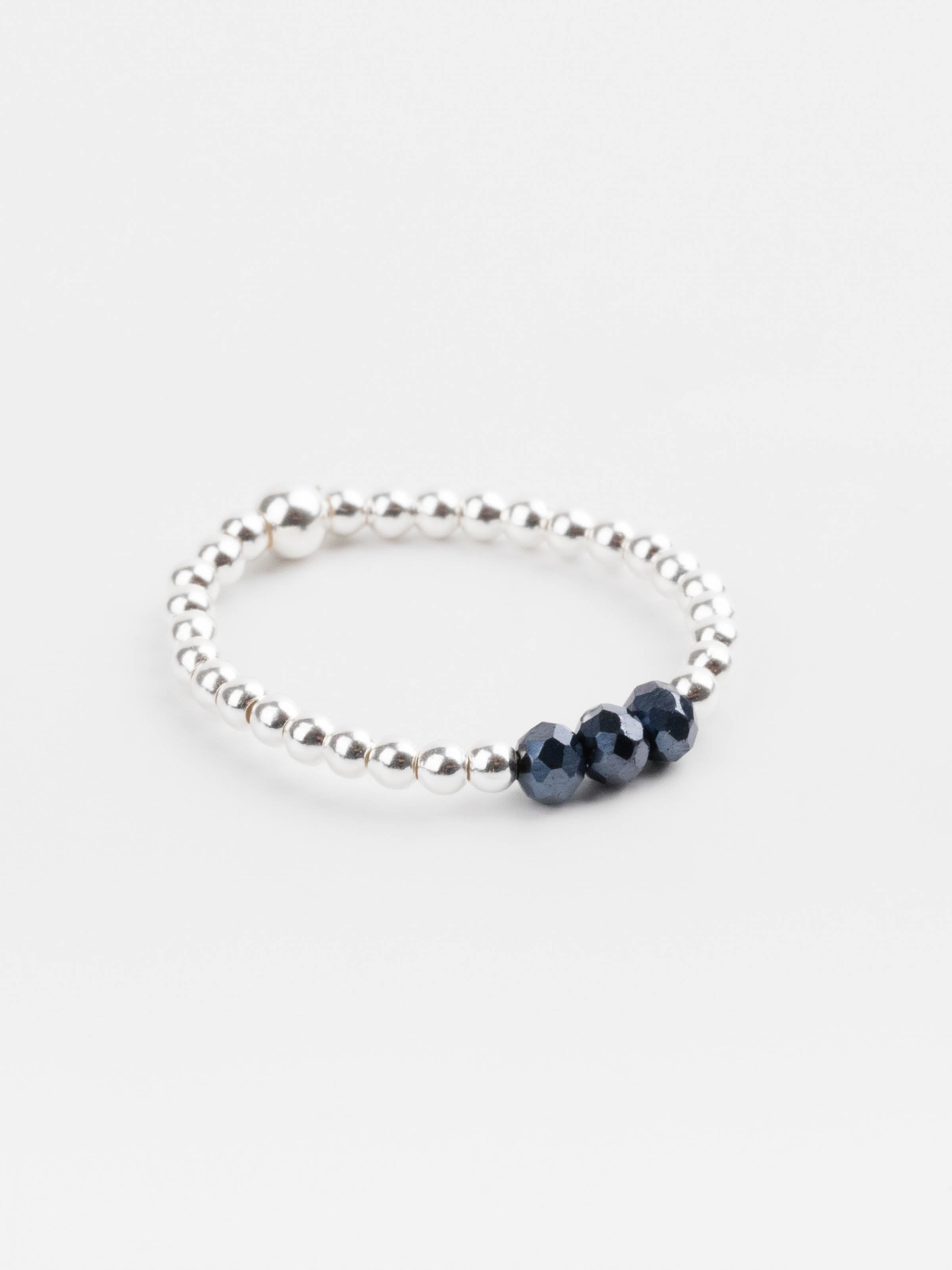 bague perle en argent 925 et cristaux pour femme 