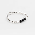 bague perle en argent 925 et cristaux pour femme 