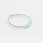 bague perle en argent 925 et cristaux pour femme 