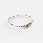 bague perle en argent 925 et cristaux pour femme 