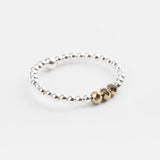 bague perle en argent 925 et cristaux pour femme 