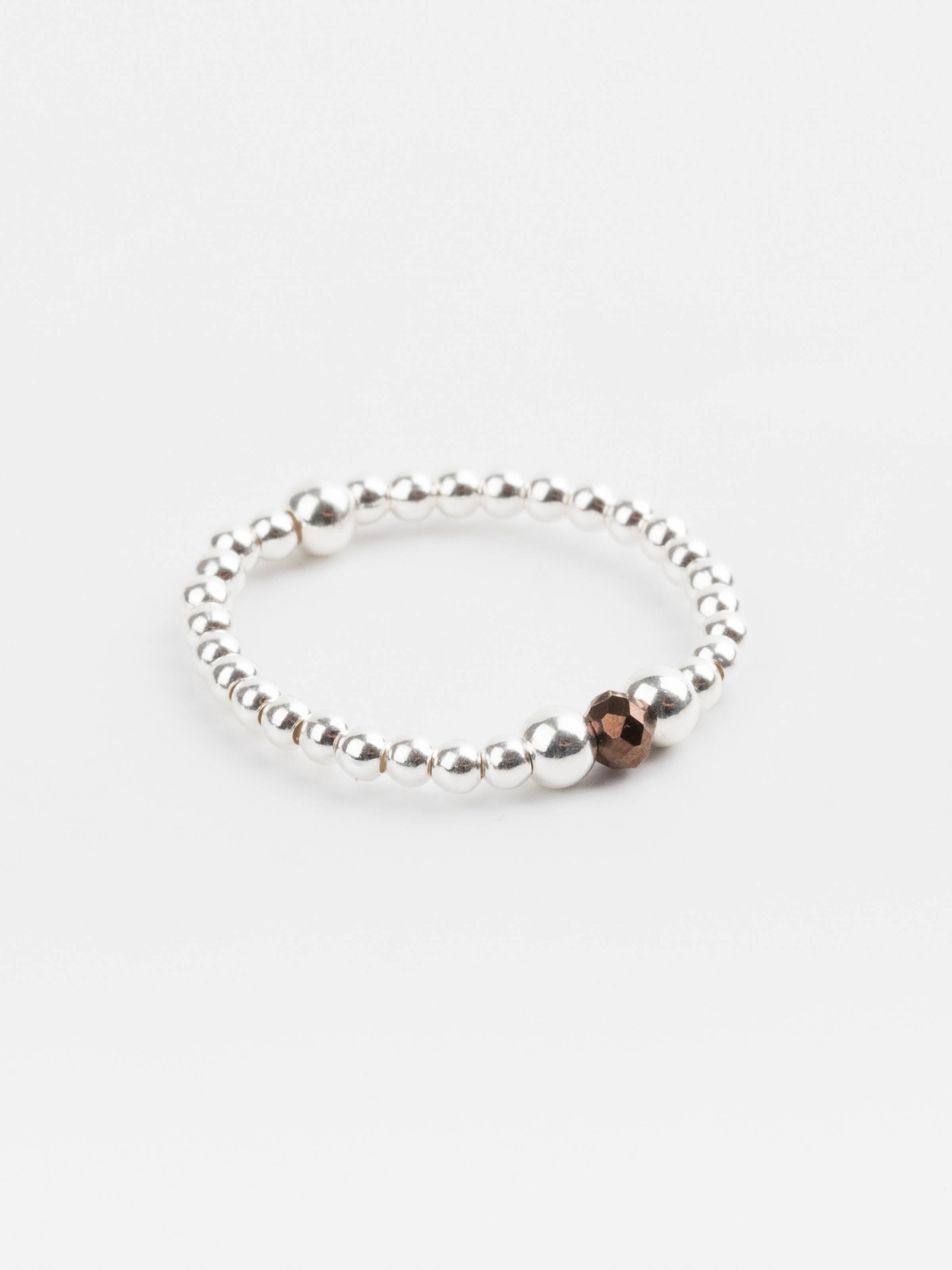 bague perle en argent 925 et cristaux pour femme 