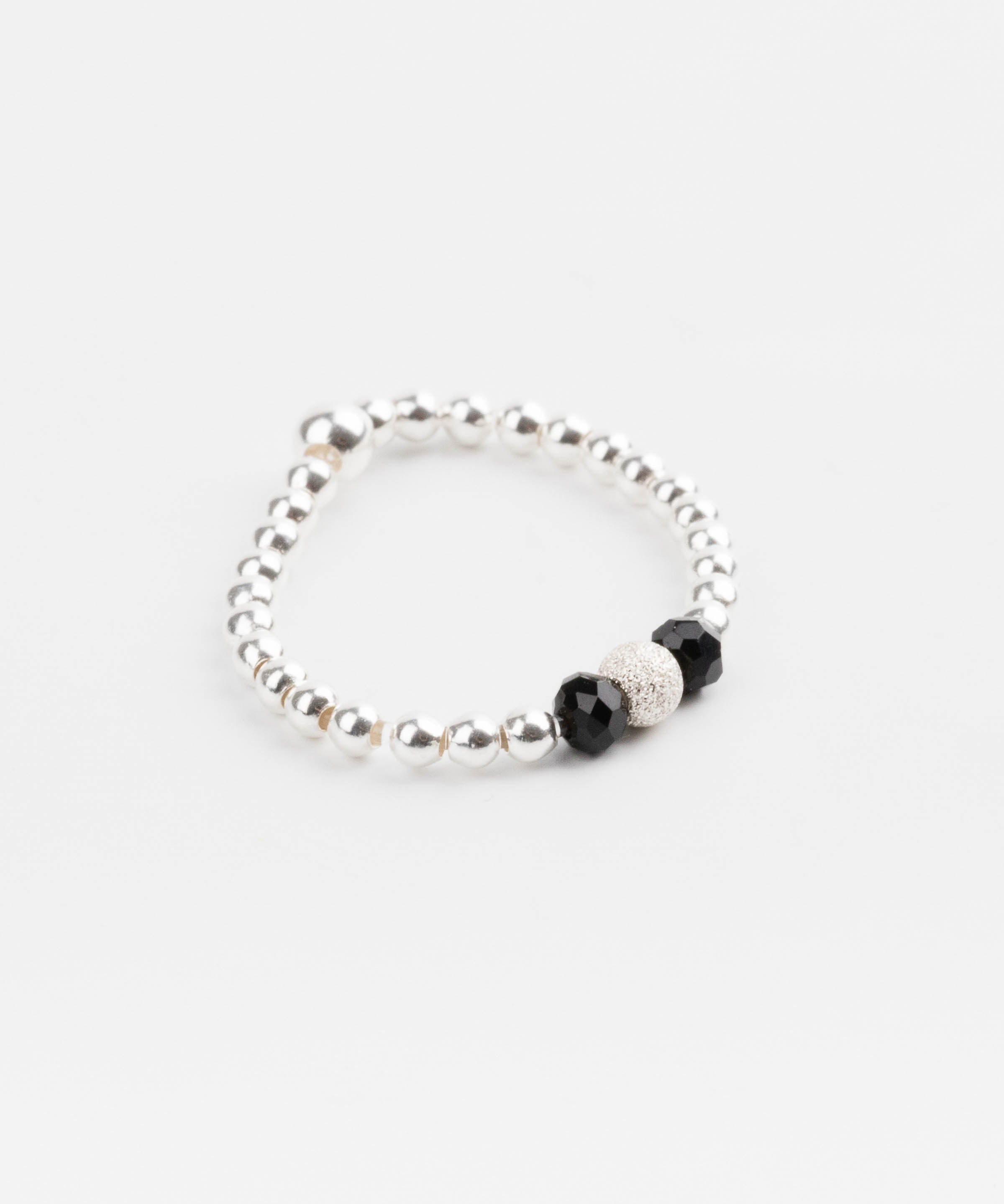 Bague réglable avec bélière pour semi-percée - Argent 925 rhodié Bague réglable avec bélière pour semi-percée - Argent 925 rhodié